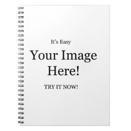 Din Bild Här Anteckningsbok Med Spiral