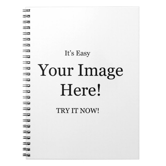 Din Bild Här Anteckningsbok Med Spiral (Framsidan)