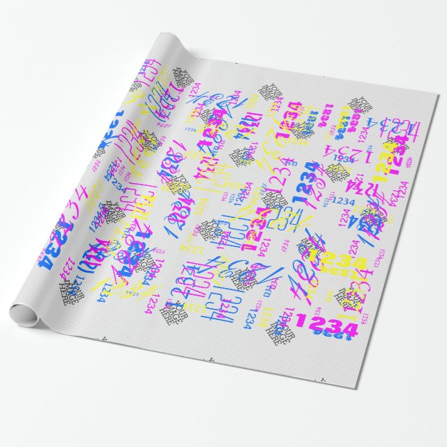 Din Bild Här Två Enkla Steg till Din Skapelse Presentpapper (Utrullad)
