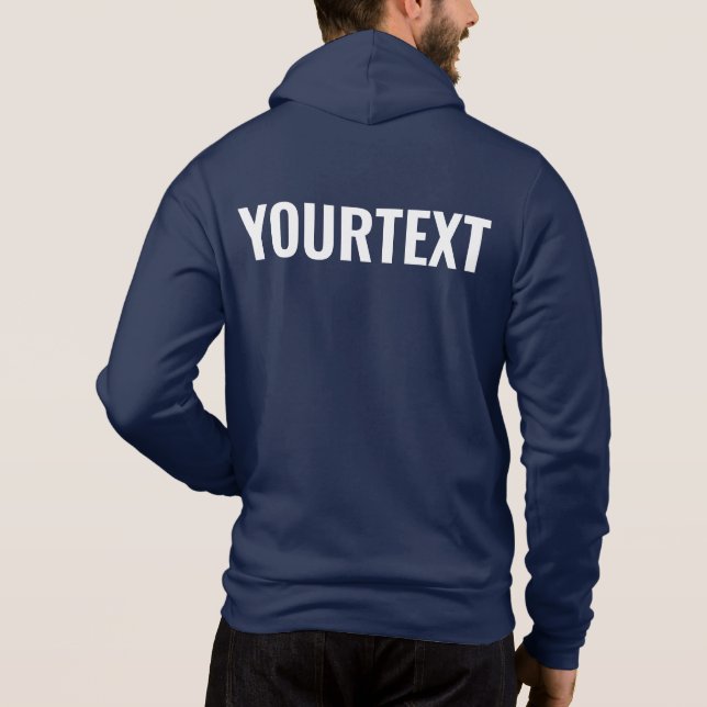 Din bildtext herr modern bakside tryckt t shirt (Baksida)