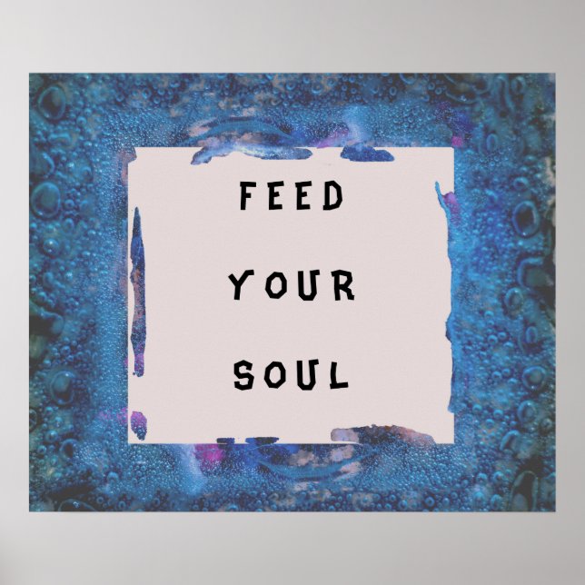 Din blå poster anpassa ord eller MATA SOUL (Framsidan)