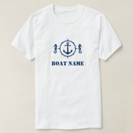 Din blå sjöhäst i Namn T Shirt