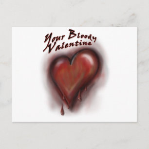 Din blodiga valentin helg vykort