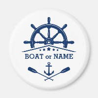 Din boat Namn eller textankarpäron Helm på vitt