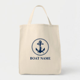 Din boat Namn Rope Anchor Eco-Friendly Livsmedel Tygkasse