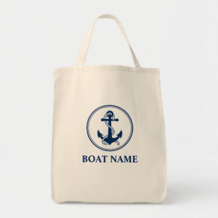 Din boat Namn Rope Anchor Eco-Friendly Livsmedel Tygkasse