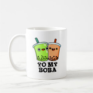Din Boba Funny Boba Tea Pun Kaffemugg