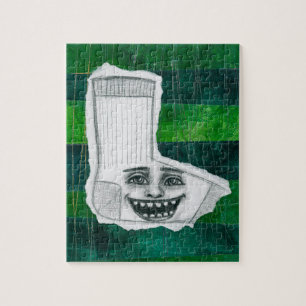 Din Borttappad Sock Jigszle Puzzle Pussel