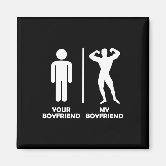 Din Boykompis har min konstiga Bodybuilding Gym de Magnet (Framsidan)