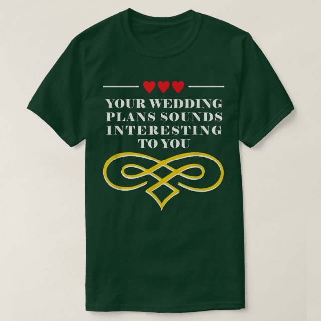 Din Bröllop planerar Sarcastic Bride och Groom Sar T Shirt (Design framsida)
