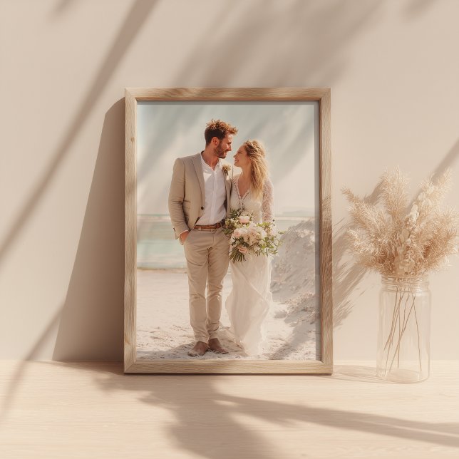 Din bröllopsfest 5x7 fototryck (Beach Wedding 5x7 Photo Print)