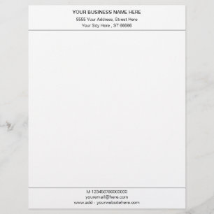 Din Business Letterhead-mall med QR-kod Brevhuvud