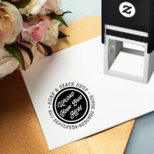 Din Business Logotyp Adress-runda