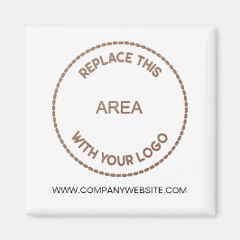 Din Business Logotyp Company webbplats Adress Whit Magnet