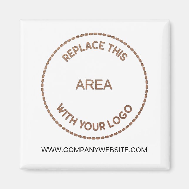 Din Business Logotyp Company webbplats Adress Whit Magnet (Framsidan)