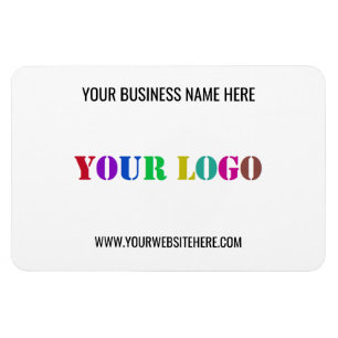 Din Business Logotyp Namn webbplats - kampanjmagne Magnet