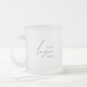 Din Business Logotyp Promotive Business Company Frostad Glasmugg