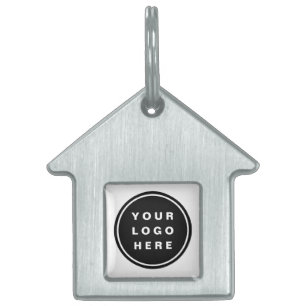 Din Business Logotyp Promotive Business Company ID-bricka Husdjur