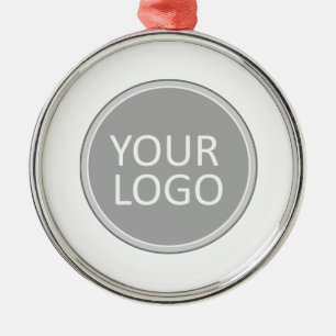 Din Business Logotyp Promotive Business Company Julgransprydnad Metall