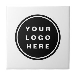 Din Business Logotyp Promotive Business Company Kakelplatta