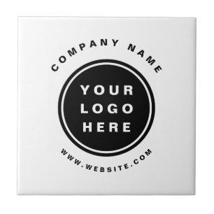 Din Business Logotyp Promotive Business Company Kakelplatta