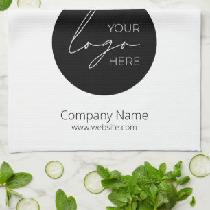 Din Business Logotyp Promotive Business Company Kökshandduk