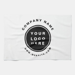 Din Business Logotyp Promotive Business Company Kökshandduk