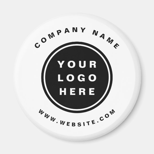 Din Business Logotyp Promotive Business Company Magnet (Framsidan)