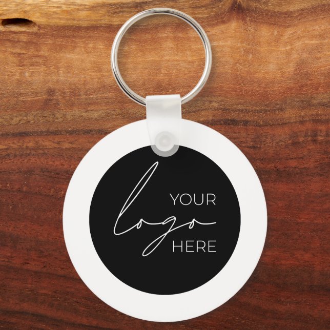 Din Business Logotyp Promotive Business Company Nyckelring (Framsida)