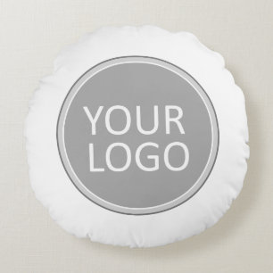 Din Business Logotyp Promotive Business Company Rund Kudde