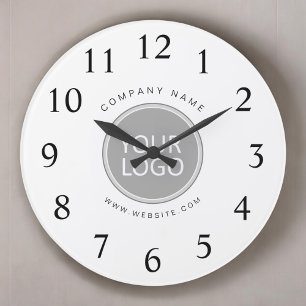 Din Business Logotyp Promotive Business Company Stor Klocka