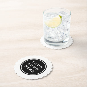 Din Business Logotyp Promotive Business Company Underlägg Papper