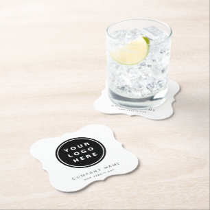 Din Business Logotyp Promotive Business Company Underlägg Papper