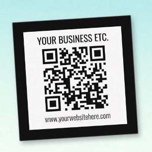 Din Business Namn och redigerbar QR-kod Anteckningskort