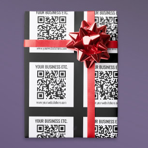 Din Business Namn och redigerbar QR-kod Presentpapper