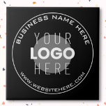 Din Business Namn, webbplats   uppladdad bild Kakelplatta<br><div class="desc">Malldesign för den överförda logotypen eller andra bilden.</div>