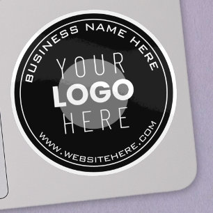 Din Business Namn, webbplats + uppladdad bild Klistermärken