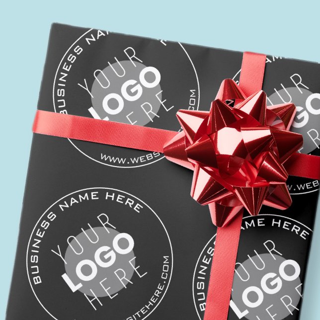 Din Business Namn, webbplats + uppladdad bild Presentpapper (Skapare uppladdad)