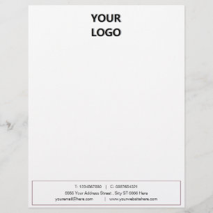 Din Business Personlig Letterhead med Logotyp Brevhuvud