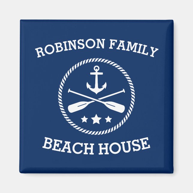 Din bussfamilj Namn Anchor Oars Stars i Magnet (Framsidan)