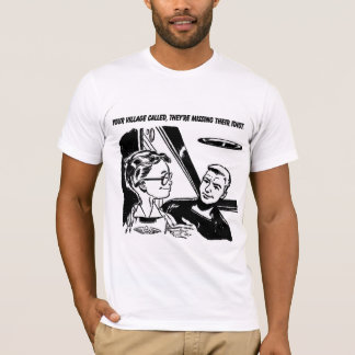 Din by kallade, dem är saknad deras idiot t-shirt