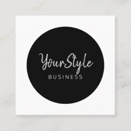 Din cirkel i Stil (bildtyp) Fyrkantigt Visitkort