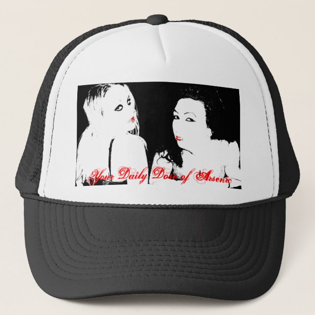 Din dagstidningdos av arsenik truckerkeps (Framsida)