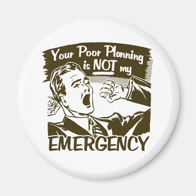 Din dåliga planering magnet (Framsidan)