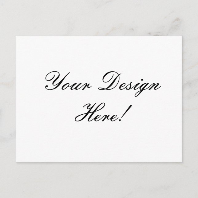 Din design här! Anpassad bröllopsannonseringskort Meddelande Vykort (Framsida)