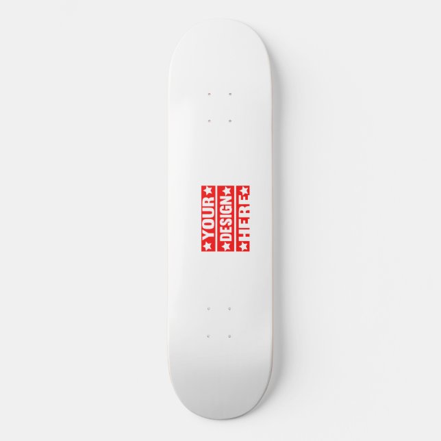 Din design här-Anpassningsbar Mini Skateboard Bräda 18,5 Cm (Framsida)