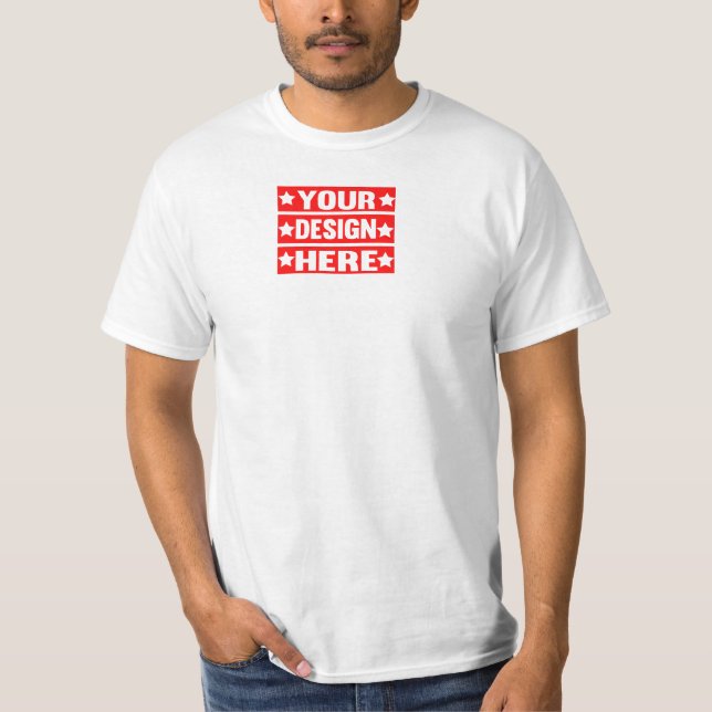 Din design här-Anpassningsbar T Shirt (Framsida)