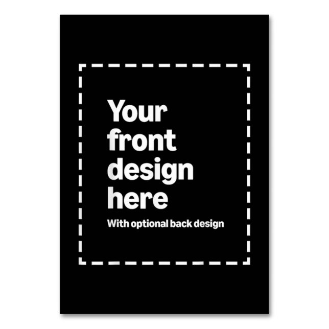 Din Design Här Bordsnummer (Baksidan)