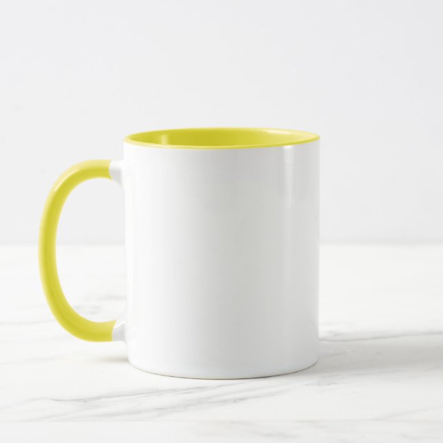 Din design här! Gifta sig gulnar muggar vit (Vänster)