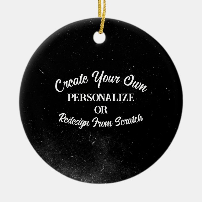 Din design här - Skapa dig själv Julgransprydnad Keramik (Framsidan)